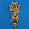 Antique Classic Hair Brooch with Matte Gold Plating