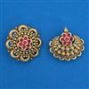 Antique Classic Hair Brooch with Matte Gold Plating