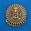 Antique Temple Hair Brooch with Matte Gold Plating