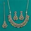 Antique Pearl Necklace with Mehndi Plating
