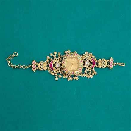 Antique Birds Watch With Gold Plating