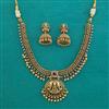 Antique Temple Necklace with Matte Gold Plating