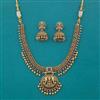 Antique Temple Necklace with Matte Gold Plating