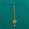 Antique Plain Gold Tikka with Matte Gold Plating