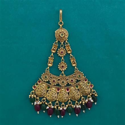 Antique Pearl Pasa with Matte Gold Plating