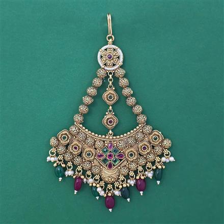 Antique Pearl Pasa with Matte Gold Plating