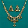 Antique Classic Necklace with Matte Gold Plating