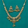 Antique Classic Necklace with Matte Gold Plating