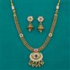Antique Meenakari Necklace with Matte Gold Plating