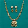 Antique Meenakari Necklace with Matte Gold Plating