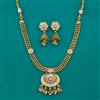 Antique Meenakari Necklace with Matte Gold Plating