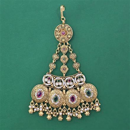 Antique Pearl Pasa with Matte Gold Plating