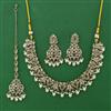 Antique Pearl Necklace with Mehndi Plating