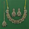 Antique Pearl Necklace with Mehndi Plating