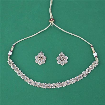 Antique Pearl Necklace with Mehndi Plating