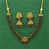 Antique Temple Necklace with Matte Gold Plating