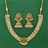 Antique Temple Necklace with Matte Gold Plating