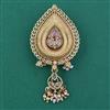 Antique Pearl Brooch with Matte Gold Plating