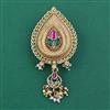 Antique Pearl Brooch with Matte Gold Plating
