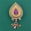 Antique Pearl Brooch with Matte Gold Plating