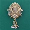 Antique Pearl Brooch with Matte Gold Plating
