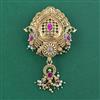 Antique Pearl Brooch with Matte Gold Plating
