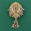 Antique Pearl Brooch with Matte Gold Plating