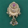 Antique Pearl Brooch with Matte Gold Plating