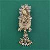Antique Pearl Brooch with Matte Gold Plating