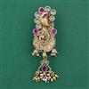 Antique Pearl Brooch with Matte Gold Plating