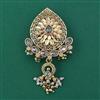 Antique Pearl Brooch with Matte Gold Plating