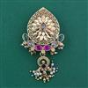 Antique Pearl Brooch with Matte Gold Plating