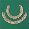 Antique Pearl Payal with Matte Gold Plating