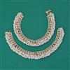 Antique Pearl Payal with Matte Gold Plating