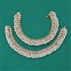 Antique Pearl Payal with Matte Gold Plating