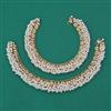 Antique Pearl Payal with Matte Gold Plating