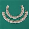 Antique Pearl Payal with Matte Gold Plating