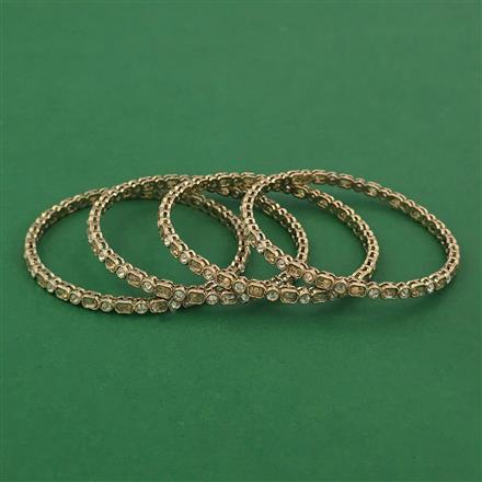 Antique 4 Pc Classic Bangles with Mehndi Plating
