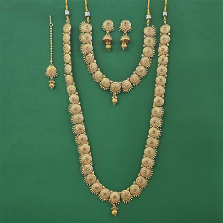 Antique Combo Necklace Set with Gold Plating