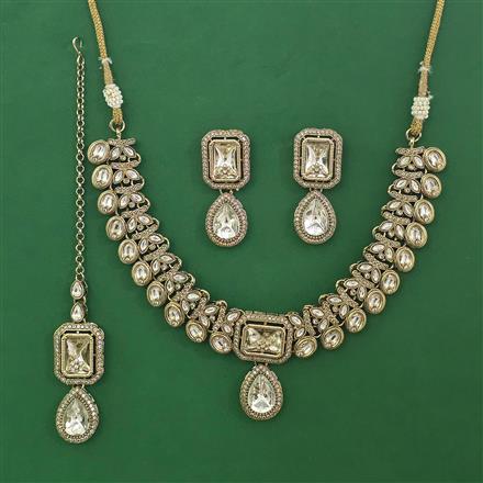 Antique Classic Necklace with Mehndi Plating