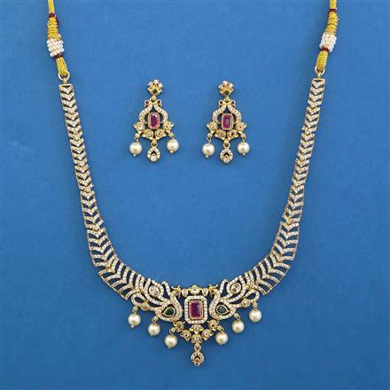 Antique Birds Necklace with Gold Plating
