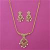 Antique Pearl Pendant Set with Gold Plating