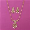 Antique Pearl Pendant Set with Gold Plating