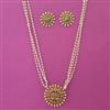 Antique Pearl Pendant Set with Gold Plating