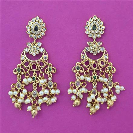 Antique Chand Earring with Gold Plating