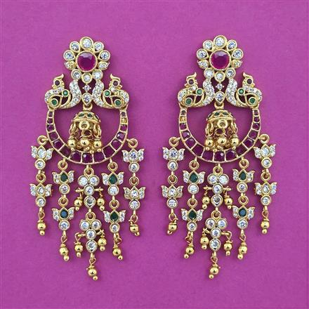 Antique Chand Earring with Gold Plating