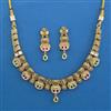 Antique Classic Necklace with Matte Gold Plating