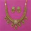 Antique Classic Necklace with Matte Gold Plating