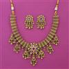 Antique Classic Necklace with Matte Gold Plating