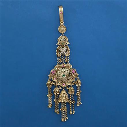 Antique Pearl Jhuda with Gold Plating